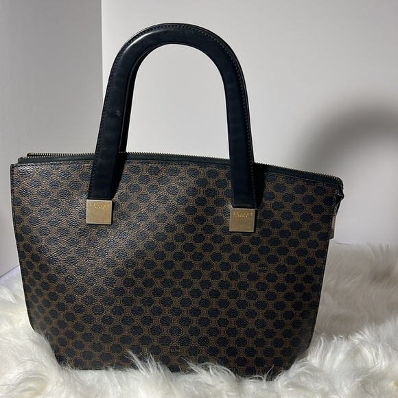 Celine Macadam Hand Bag Leather Pvc #164546C40B. P33 - Picture 3 of 13